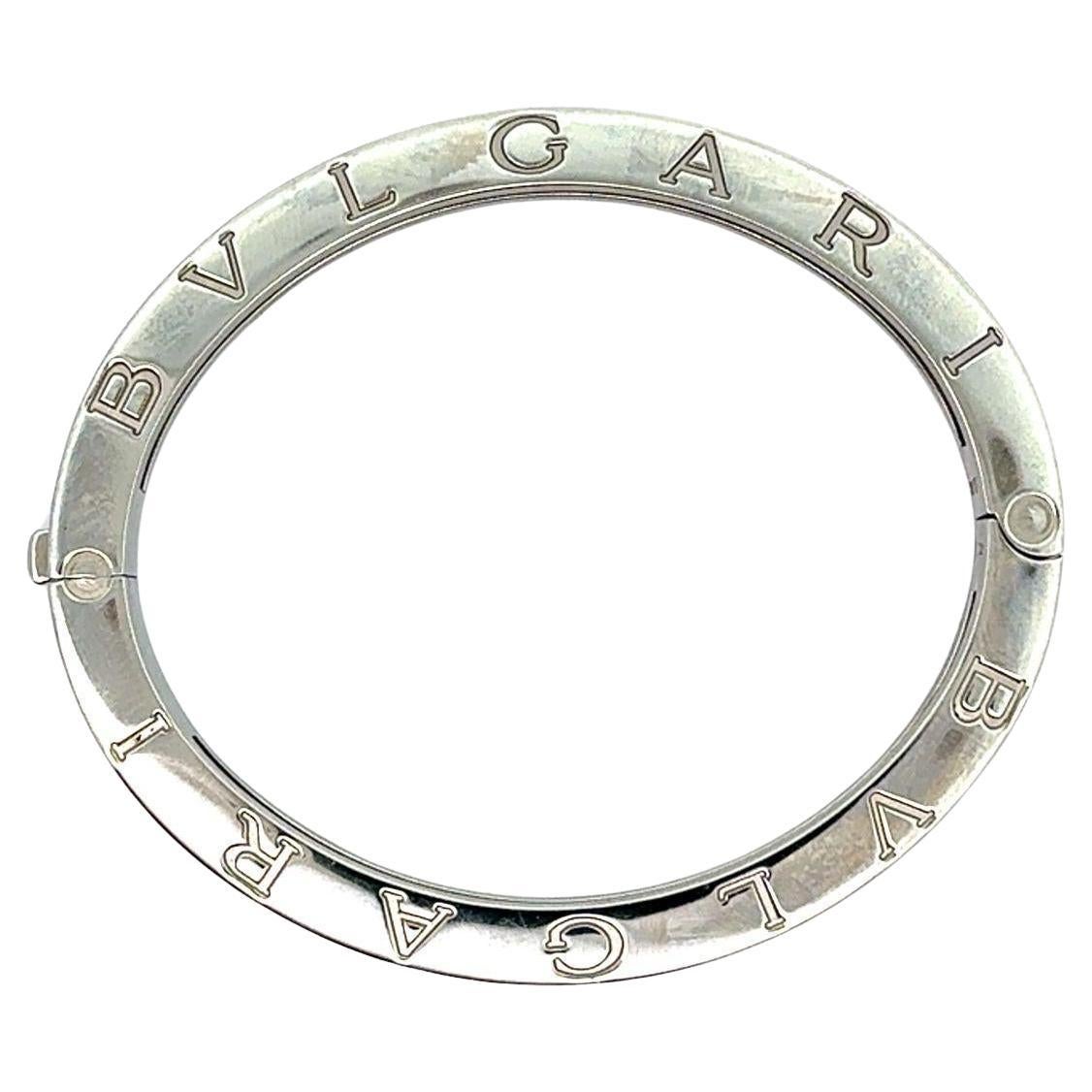 Bvlgari B.Zero Two-Tone 18k Yellow Gold & Stainless Steel Bangle Bracelet