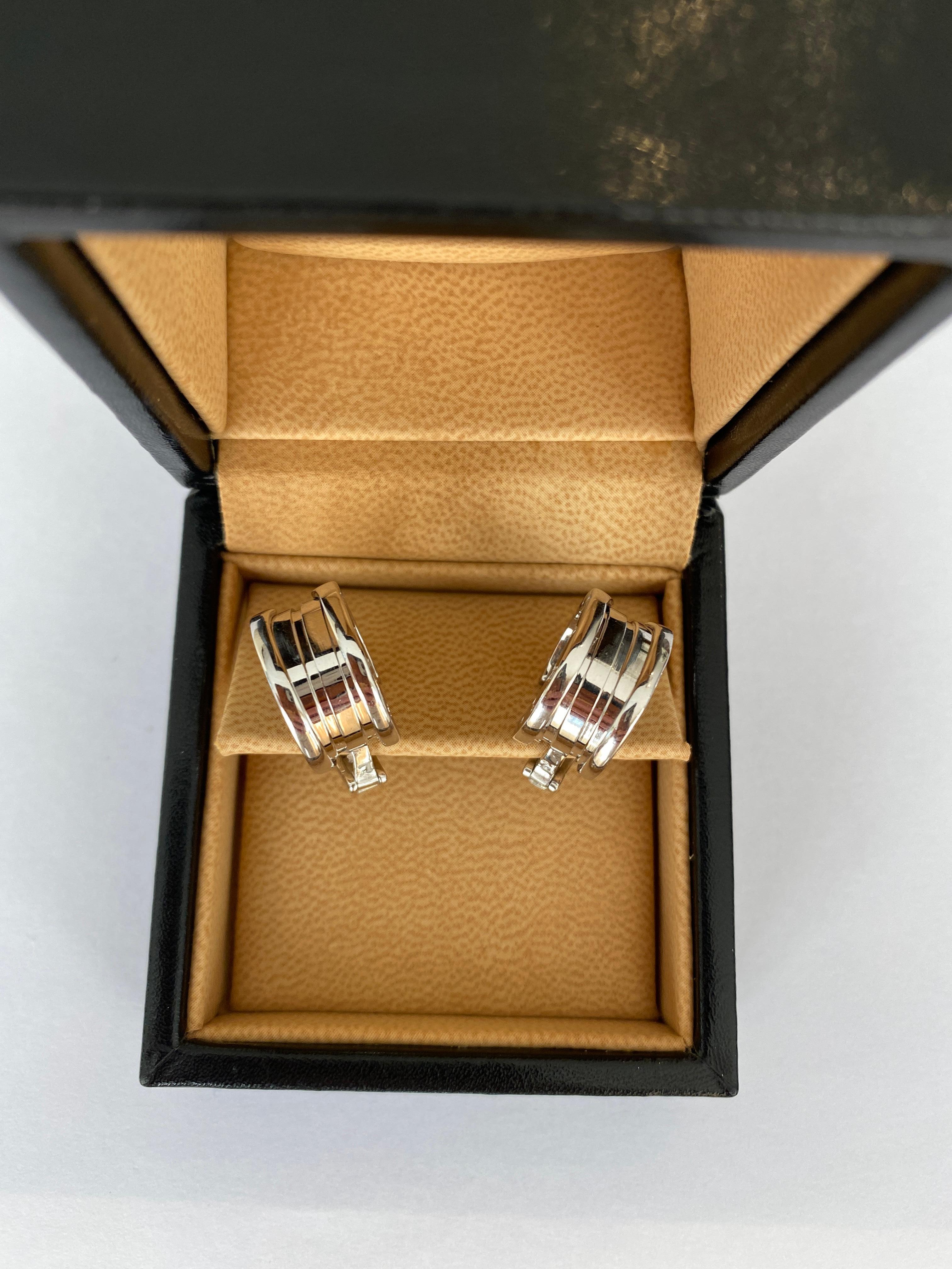 Bvlgari B.zero1 Creolen aus 18 Karat Weißgold 10