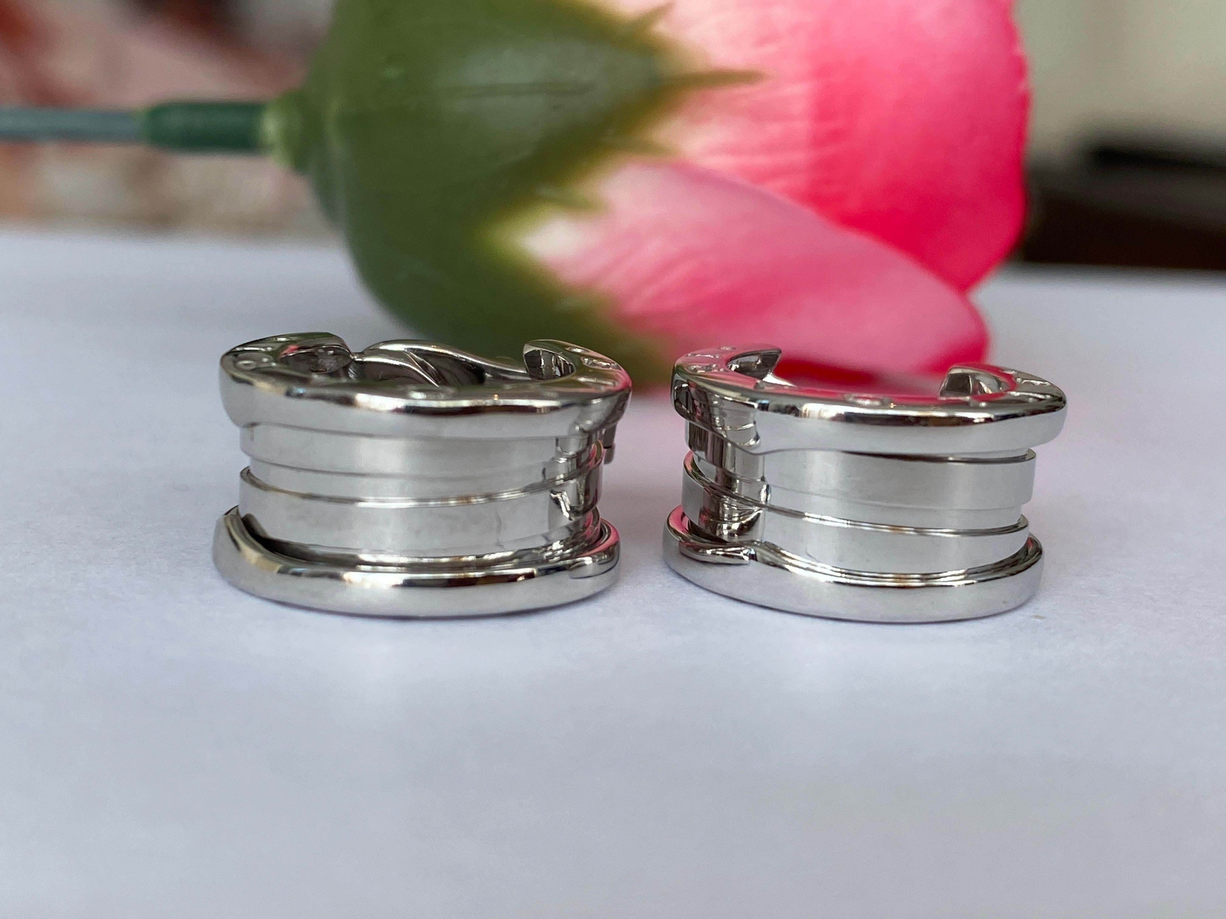 Bvlgari B.zero1 Creolen aus 18 Karat Weißgold 2