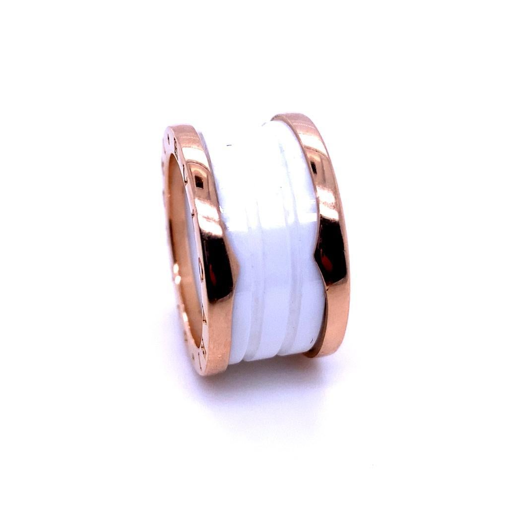 bvlgari white ceramic ring