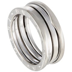 Bvlgari B.Zero1 18 Karat White Gold Three-Band Ring
