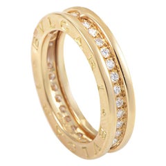 Bvlgari B.Zero1 18 Karat Yellow Gold Diamond Eternity Band