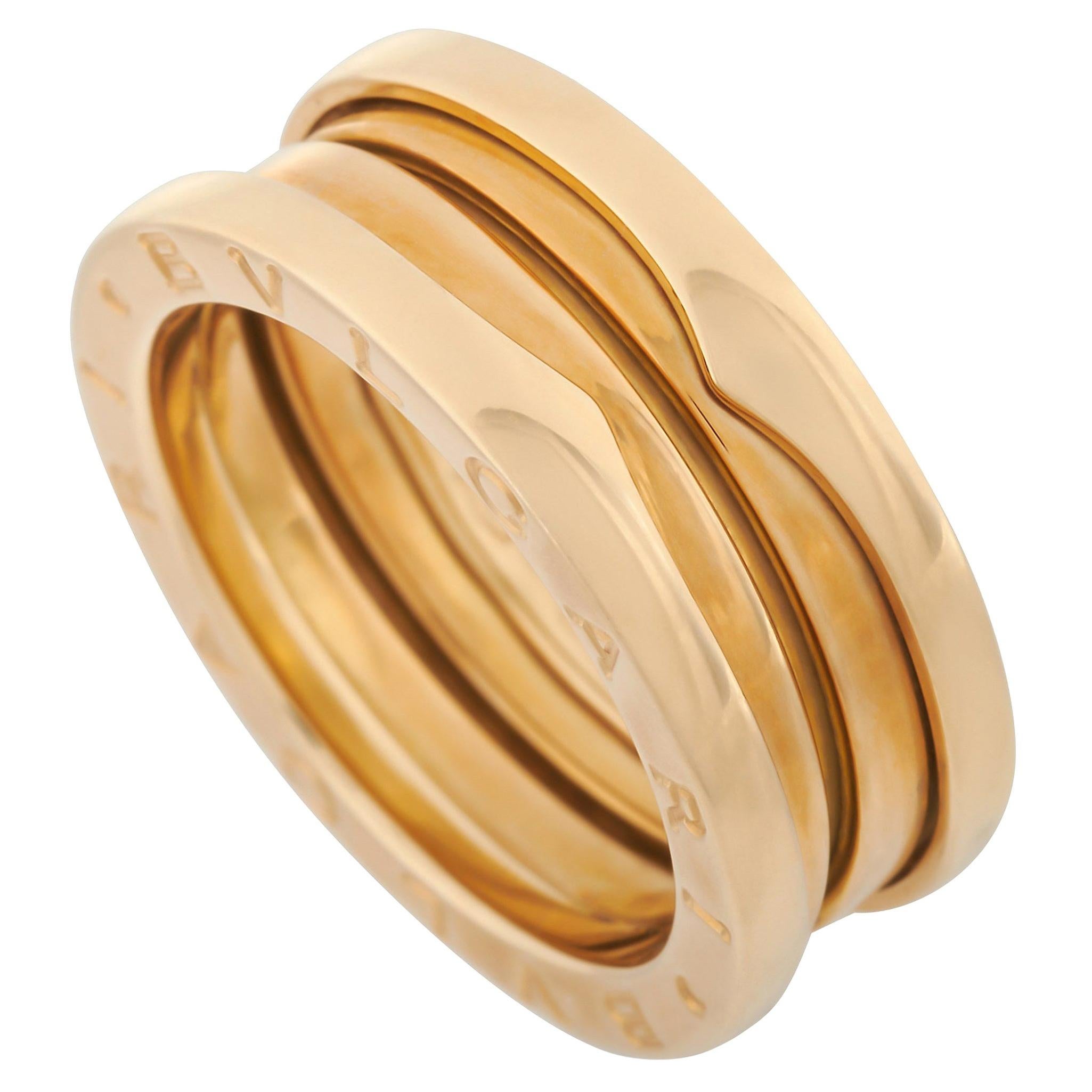 Bvlgari B.Zero1 18 Karat Yellow Gold Double Ring