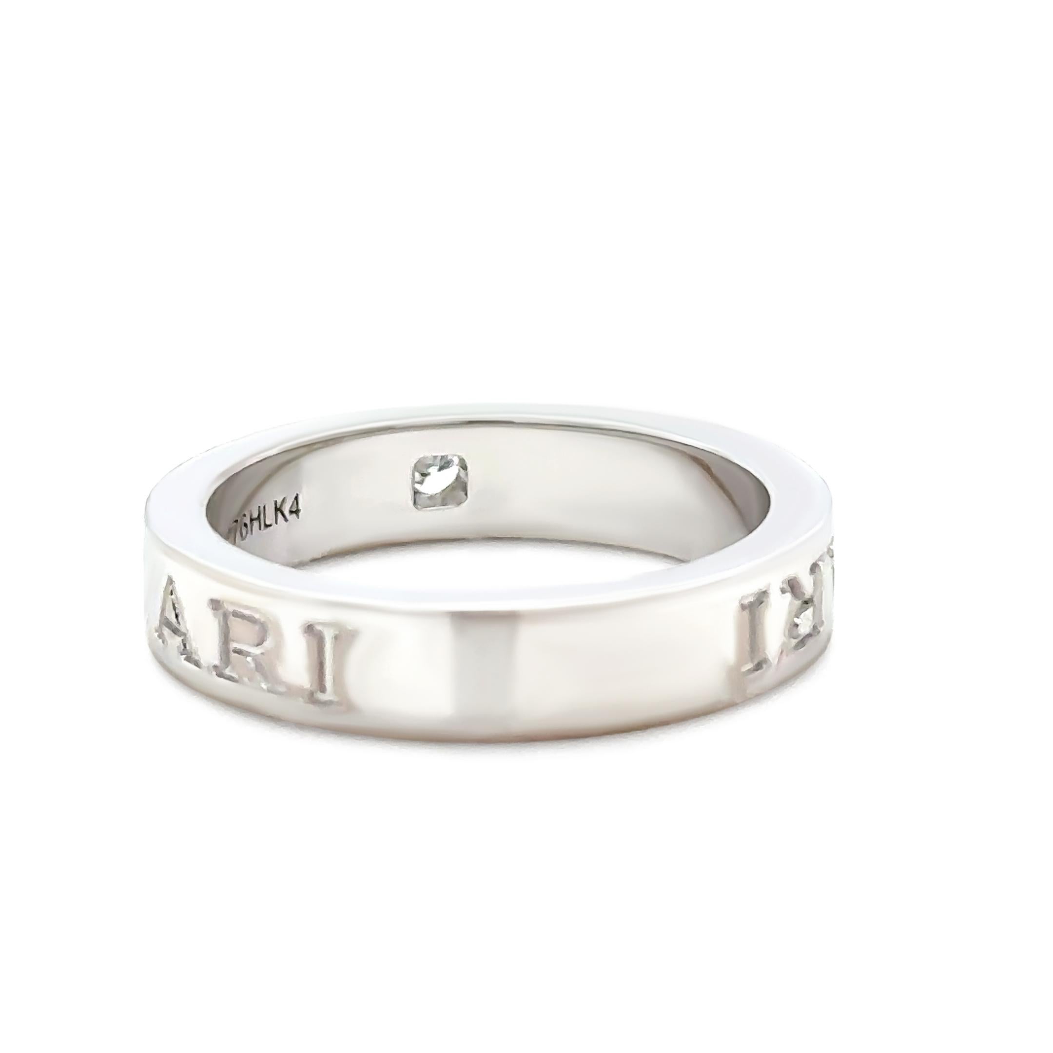 Bvlgari B.zero1 18ct Weißgold Diamantring 0,04ct 7g (Rundschliff) im Angebot