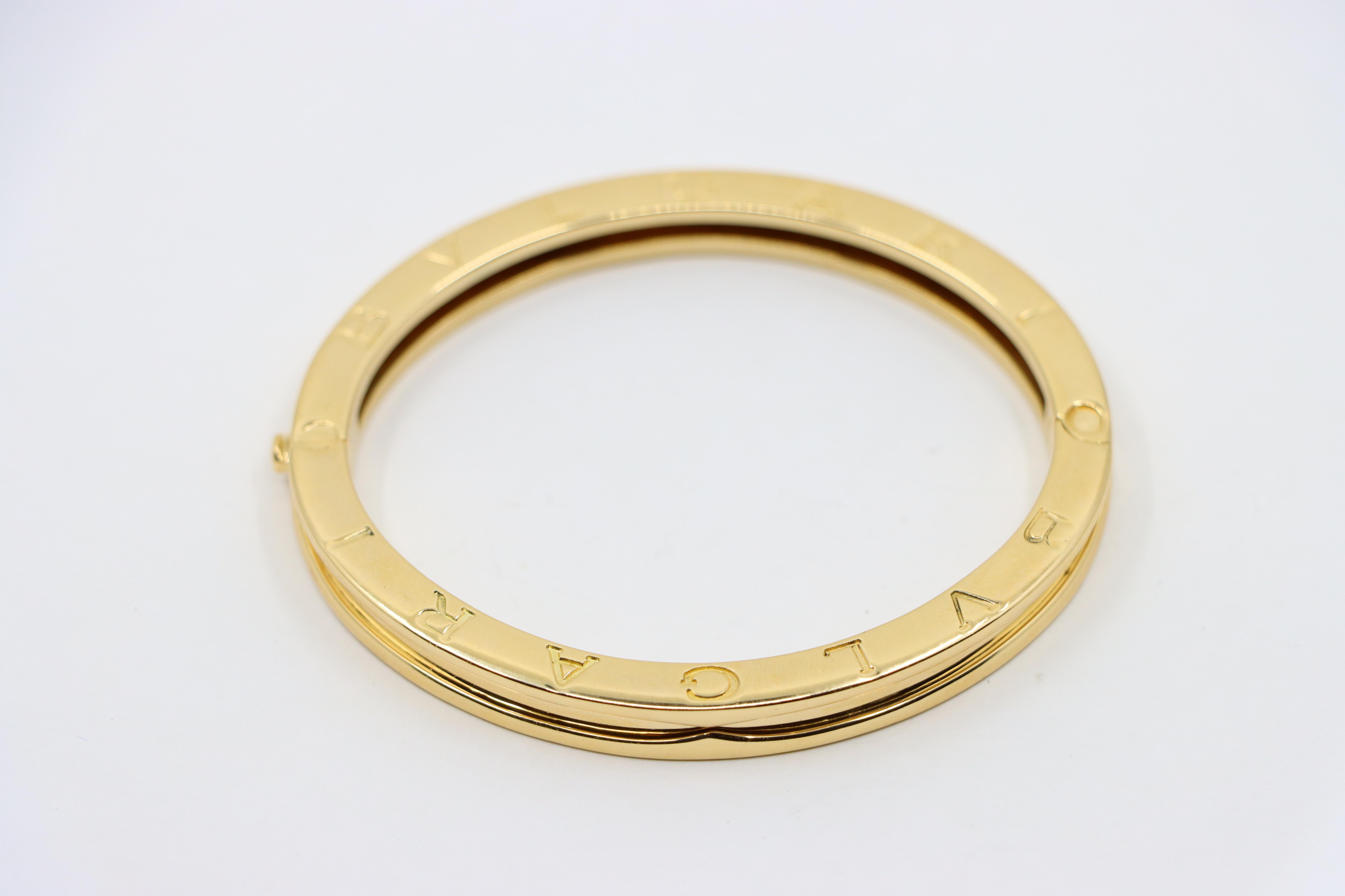 Bvlgari B.zero1 - Bracciale in oro 18 carati In condizioni buone in vendita a Flushing, NY