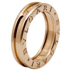 Bvlgari B.Zero1 18k Rose Gold 1 Band Ring Size 51