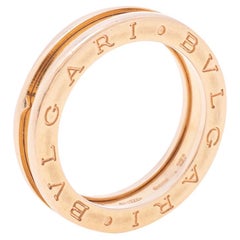 Bvlgari B.Zero1 18k Rose Gold 1-Band Ring Size 54