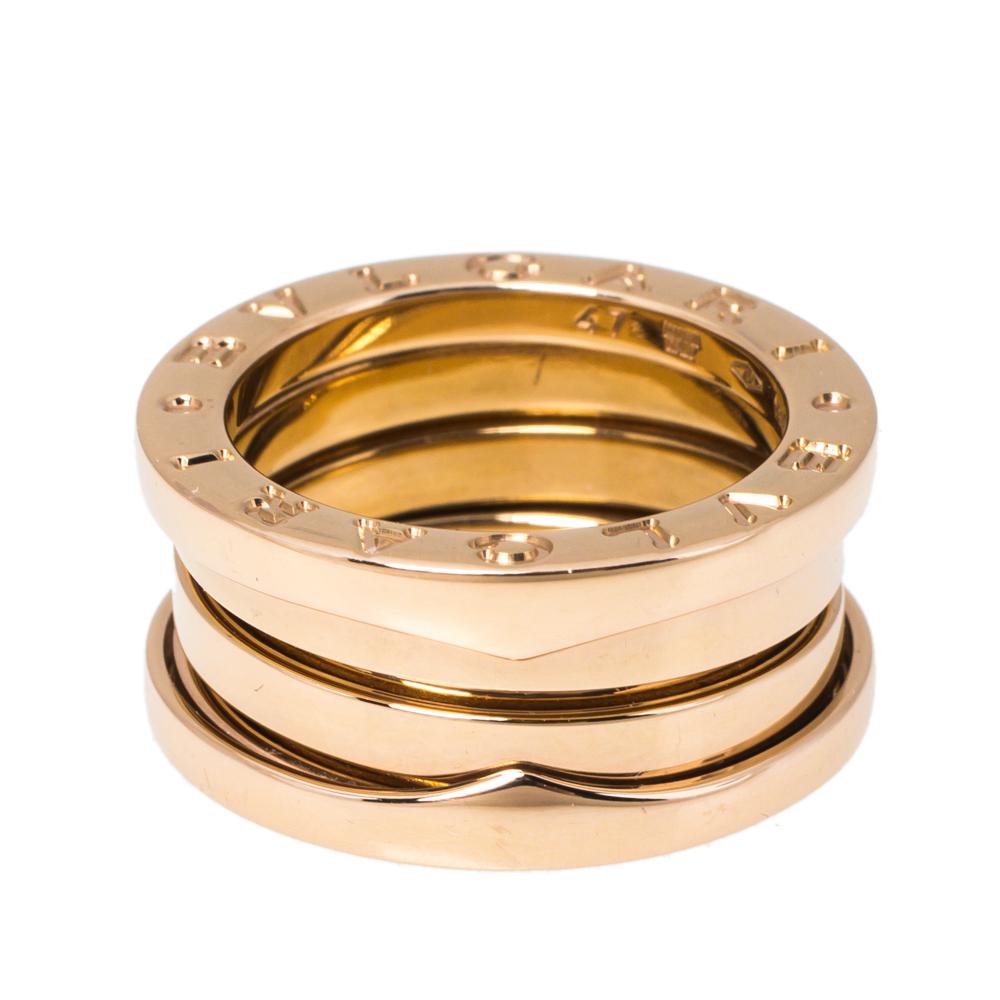 For the woman who has a refined taste in fine jewelry, Bvlgari brings her this immaculately crafted ring from a collection inspired by the Colosseum. Made to be praised, the ring has a modern spiral style of three bands in 18K rose gold. It is a