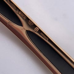BVLGARI B.zero1 18K Rose Gold and Black Ceramic Hinged Bangle Bracelet Size M