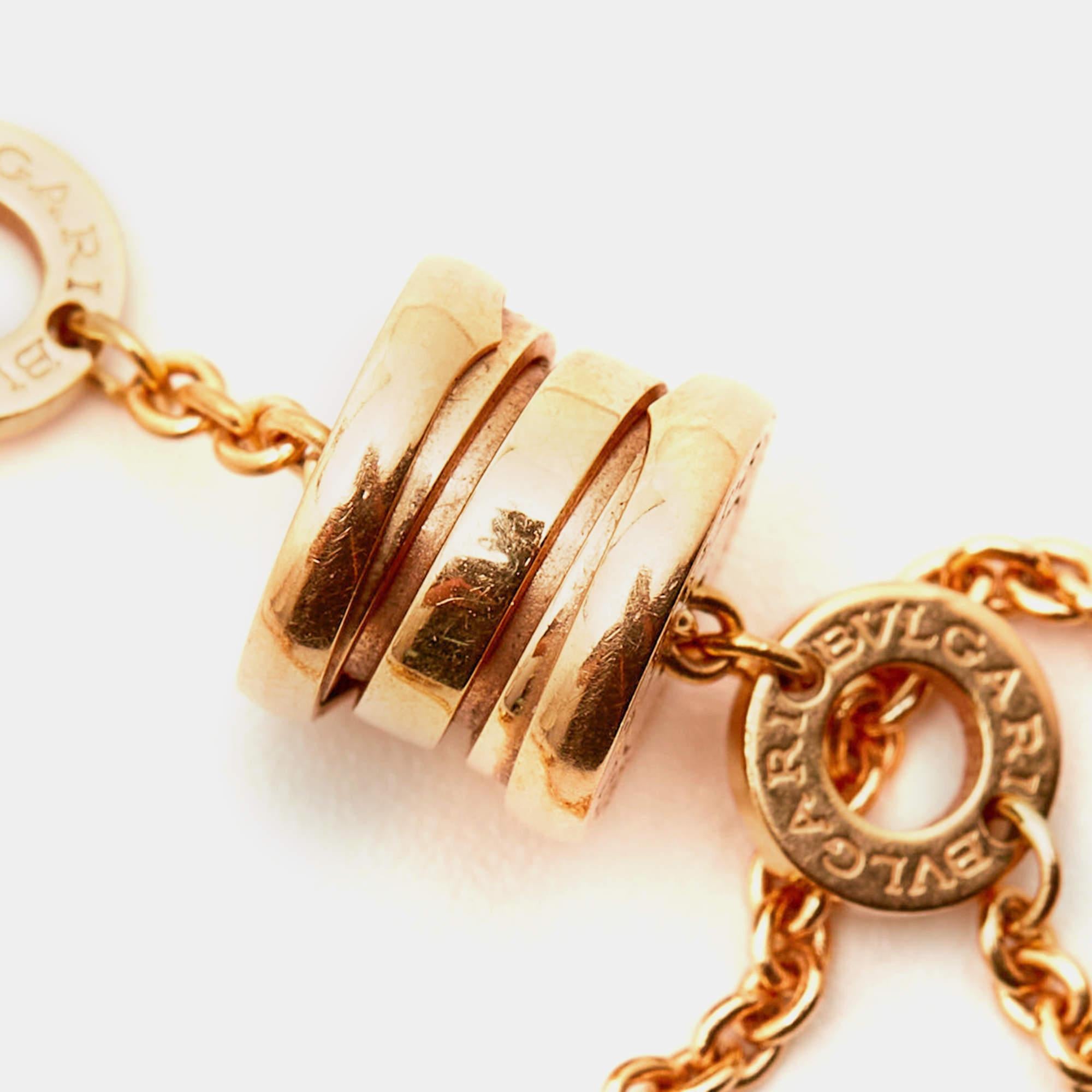 Women's Bvlgari B.Zero1 18k Rose Gold Bracelet
