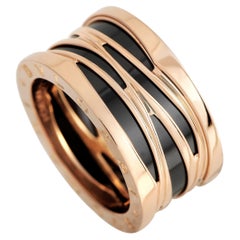Bvlgari B.zero1 18K Roségold Keramik-Ring