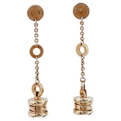 Bvlgari B.Zero1 18K Rose Gold Dangle Earrings