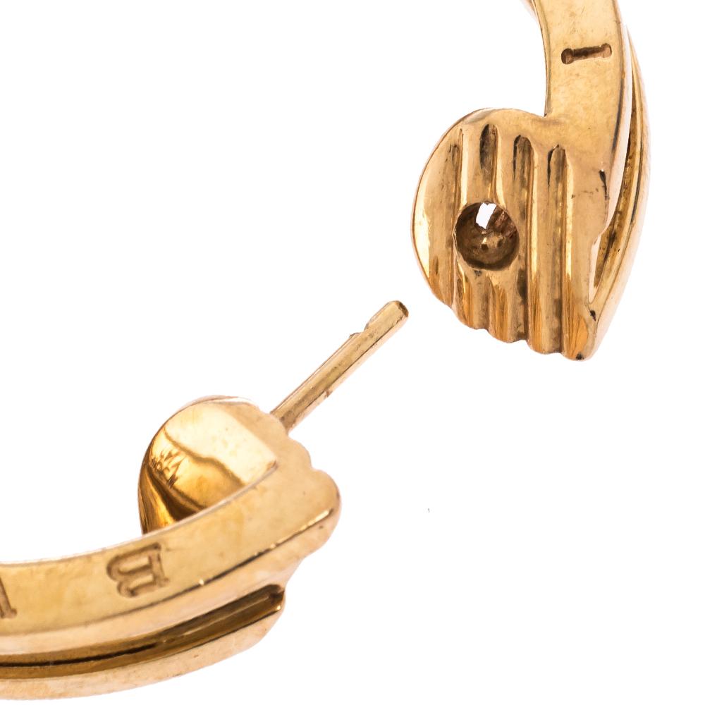bvlgari gold hoop earrings
