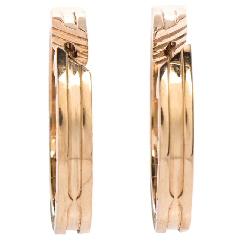 Bvlgari B.Zero1 18K Rose Gold Hoop Earrings