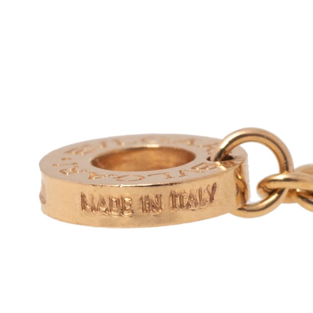 Bvlgari B.Zero1 18K Rose Gold Small Round Pendant Necklace In Good Condition In Dubai, Al Qouz 2