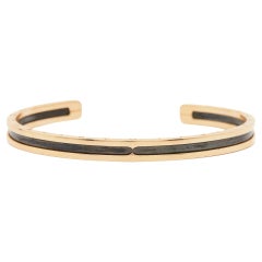 Offenes Bvlgari B.Zero1 18k Roségold Edelstahl-Manschettenarmband M/L