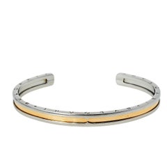 Bvlgari B.Zero1 18K Rose Gold & Steel Open Cuff Bracelet M