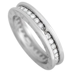 Bvlgari B.Zero1 18K White Gold 0.30 ct Diamond 1-Band Ring