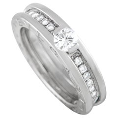 Bvlgari B.Zero1 18k White Gold 0.45ct Diamond Engagement Ring