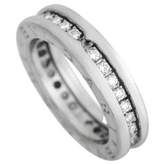 Bvlgari B.Zero1 18k White Gold 0.50ct Diamond Band Ring