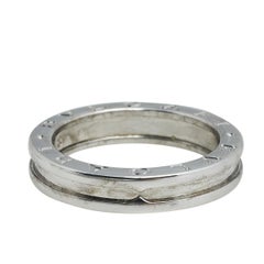 Bvlgari B.Zero1 18K White Gold 1-Band Ring Size 60