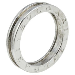 Bvlgari B.Zero1 18K White Gold 1-Band Ring Size 60
