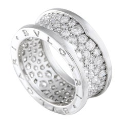 Bvlgari B.Zero1 18K White Gold 2.52ct Diamond Band Ring