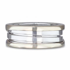 BVLGARI B.Zero1 18K White Gold 3-Band Ring