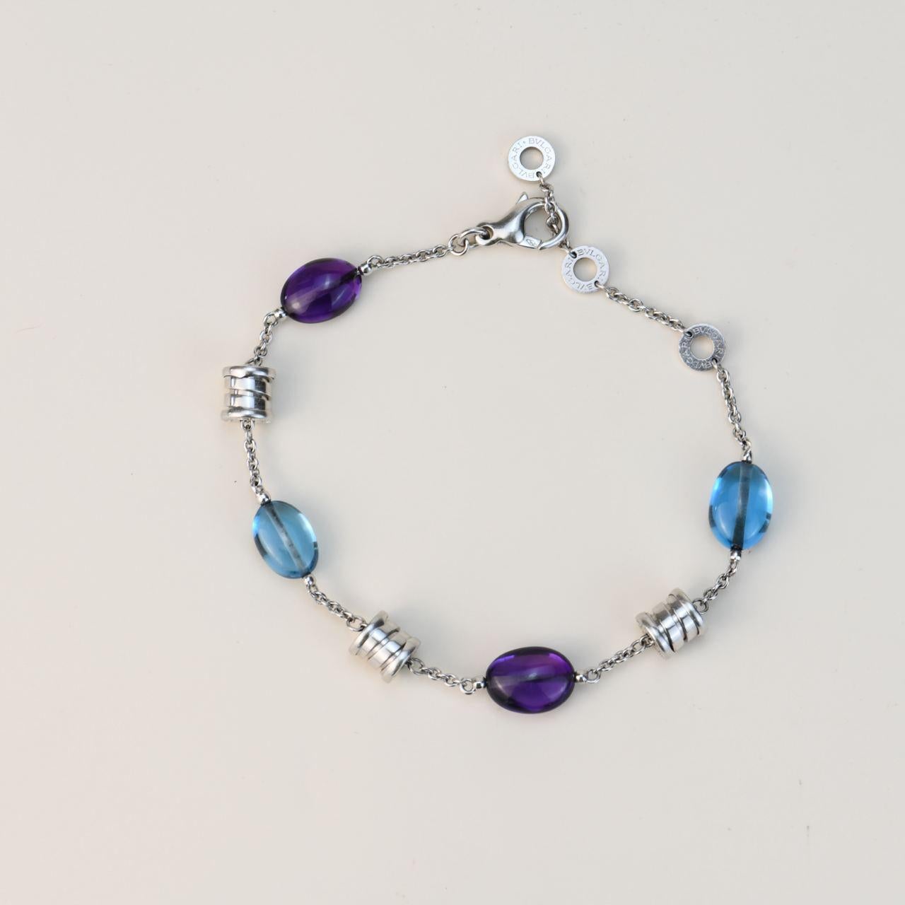 Uncut Bvlgari B.Zero1 18K White Gold Bracelet