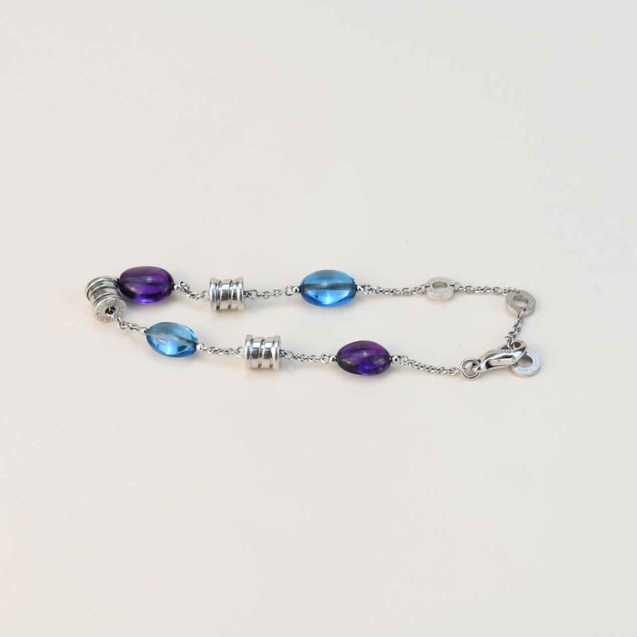 Bvlgari B.Zero1 18K White Gold Bracelet In Excellent Condition In Banbury, GB