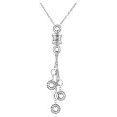 Bvlgari B.Zero1 Halskette aus 18 Karat Weißgold mit Diamanten