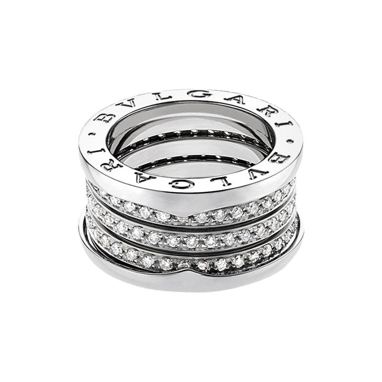 Bvlgari 18K White Gold Diamond Ring
