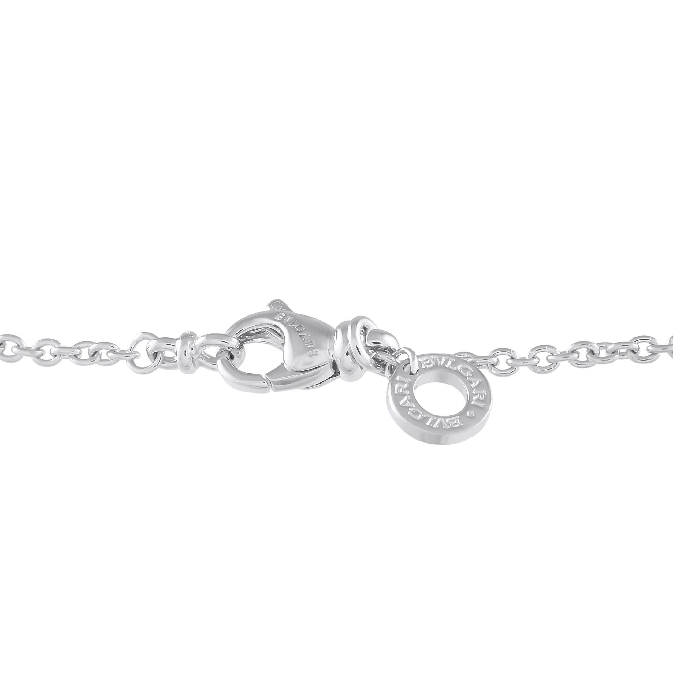 Bvlgari B.zero1 18K White Gold Necklace In Excellent Condition In Southampton, PA