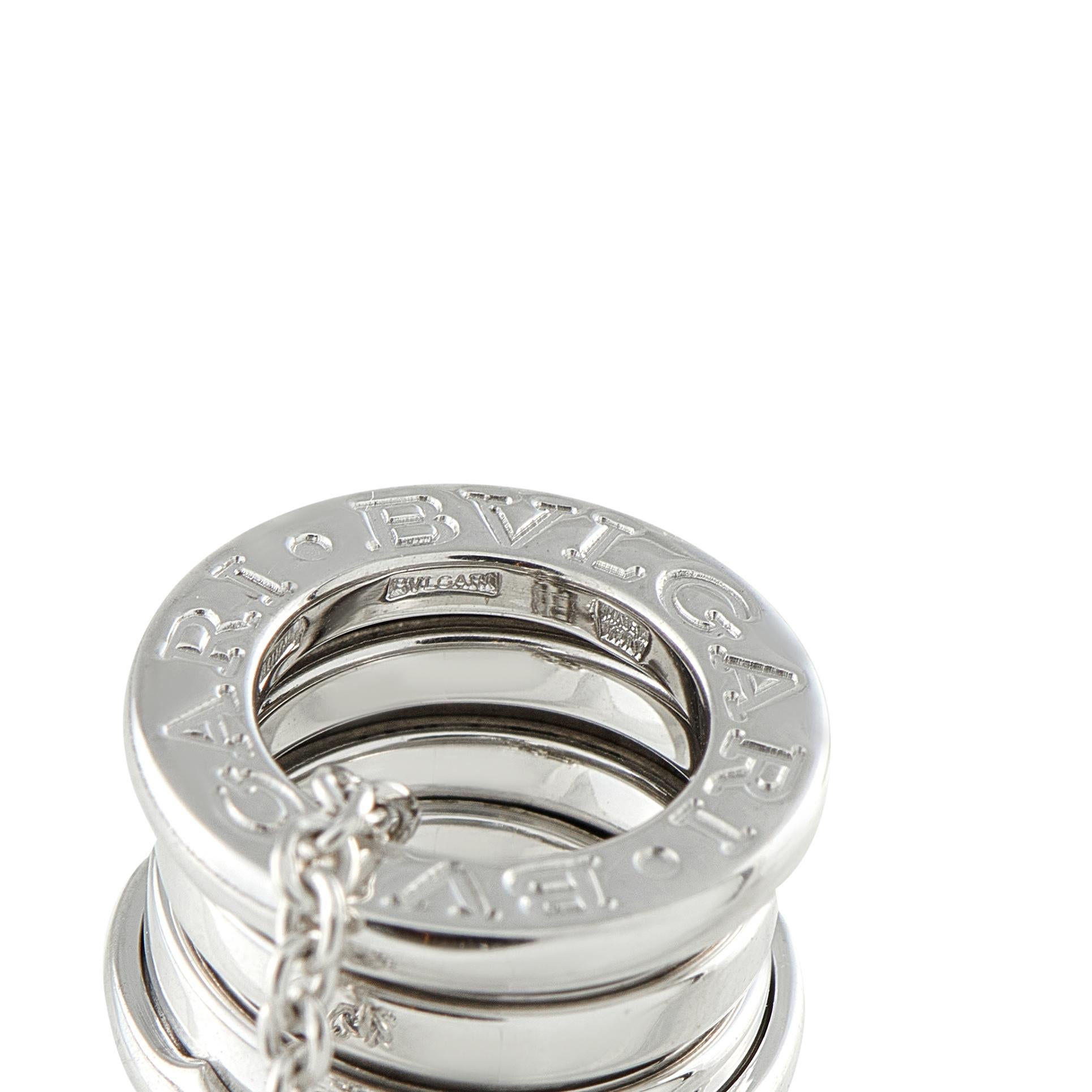 Bvlgari B.zero1 18K White Gold Necklace In Excellent Condition For Sale In Southampton, PA