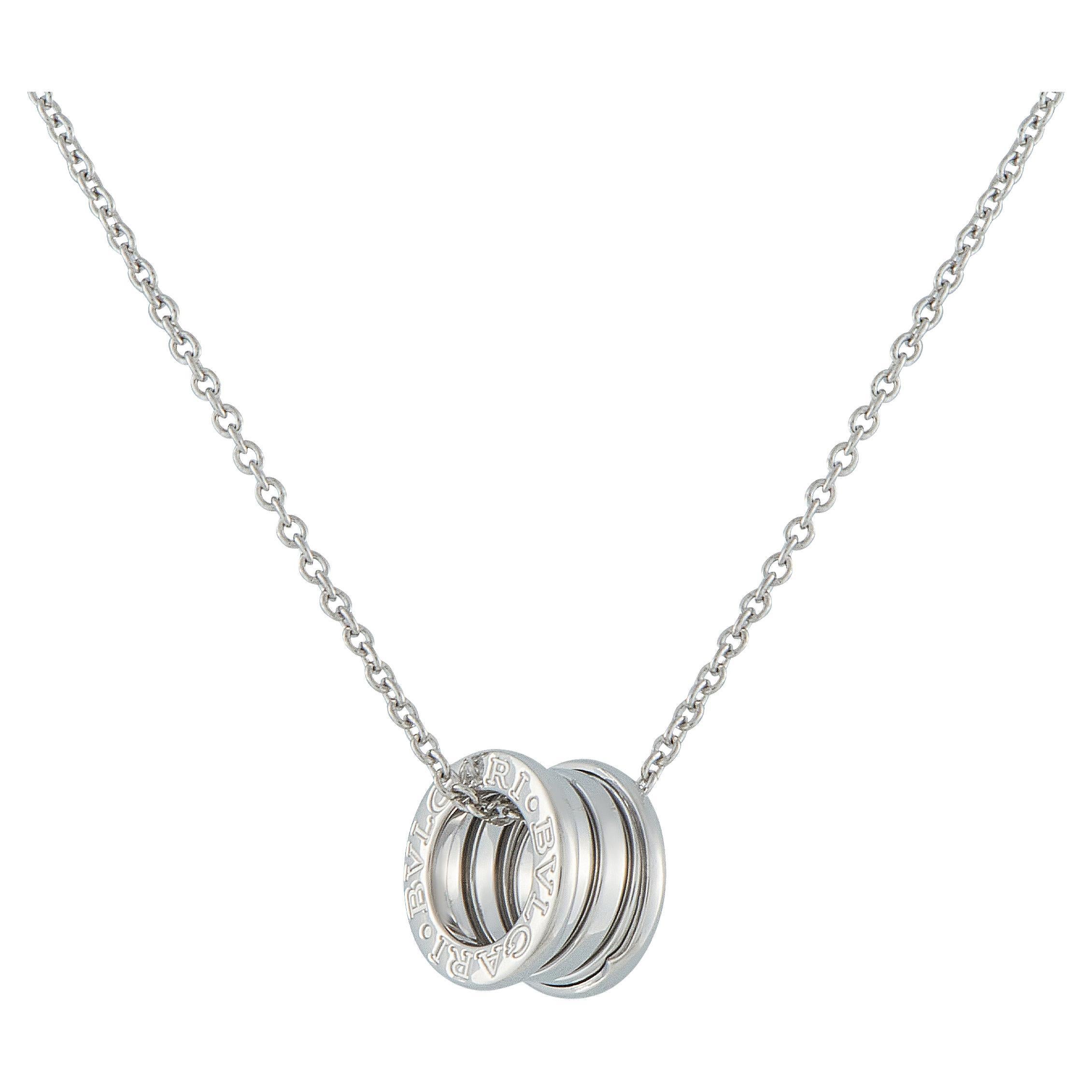 Bvlgari B.zero1 18K White Gold Necklace