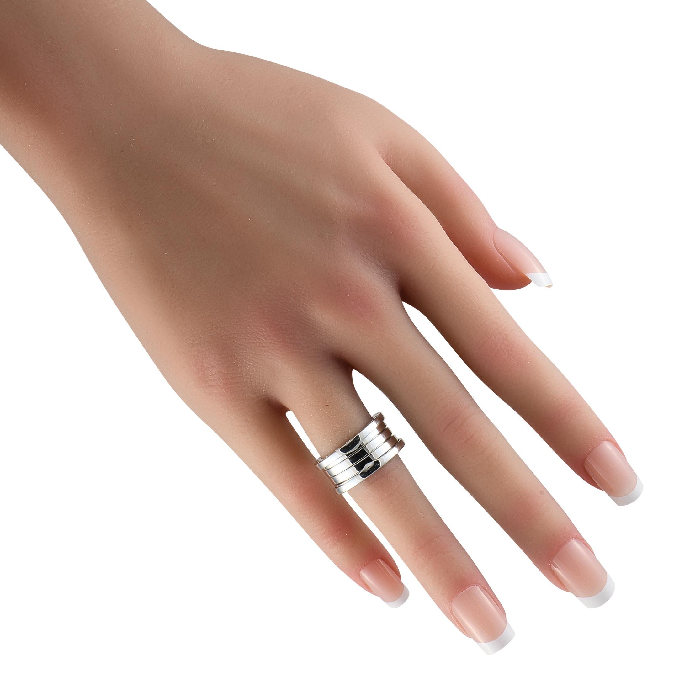 Bvlgari B.Zero1 18K White Gold Ring In New Condition For Sale In Southampton, PA