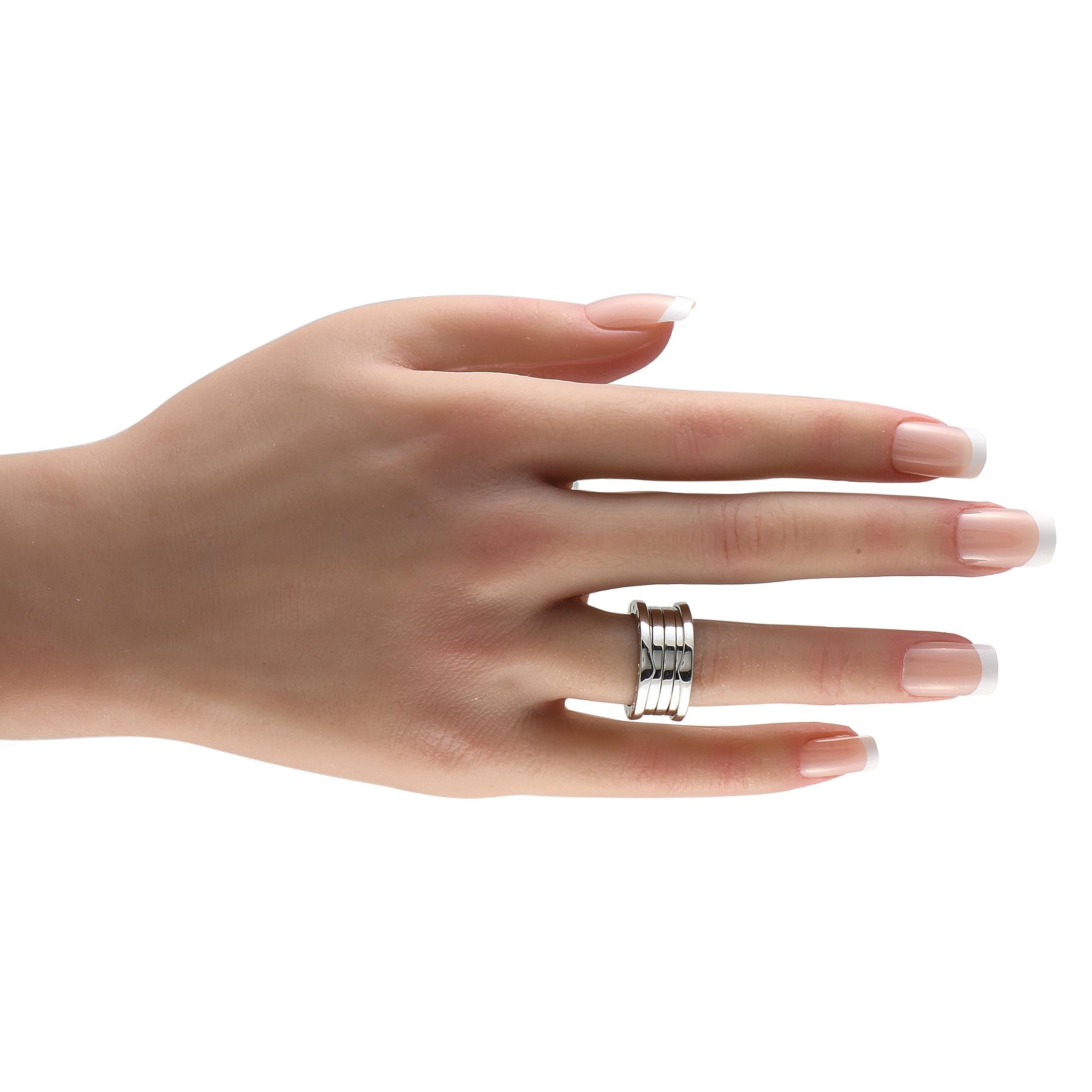 Anello Bvlgari B.zero1 in oro bianco 18 carati In condizioni ottime in vendita a Southampton, PA