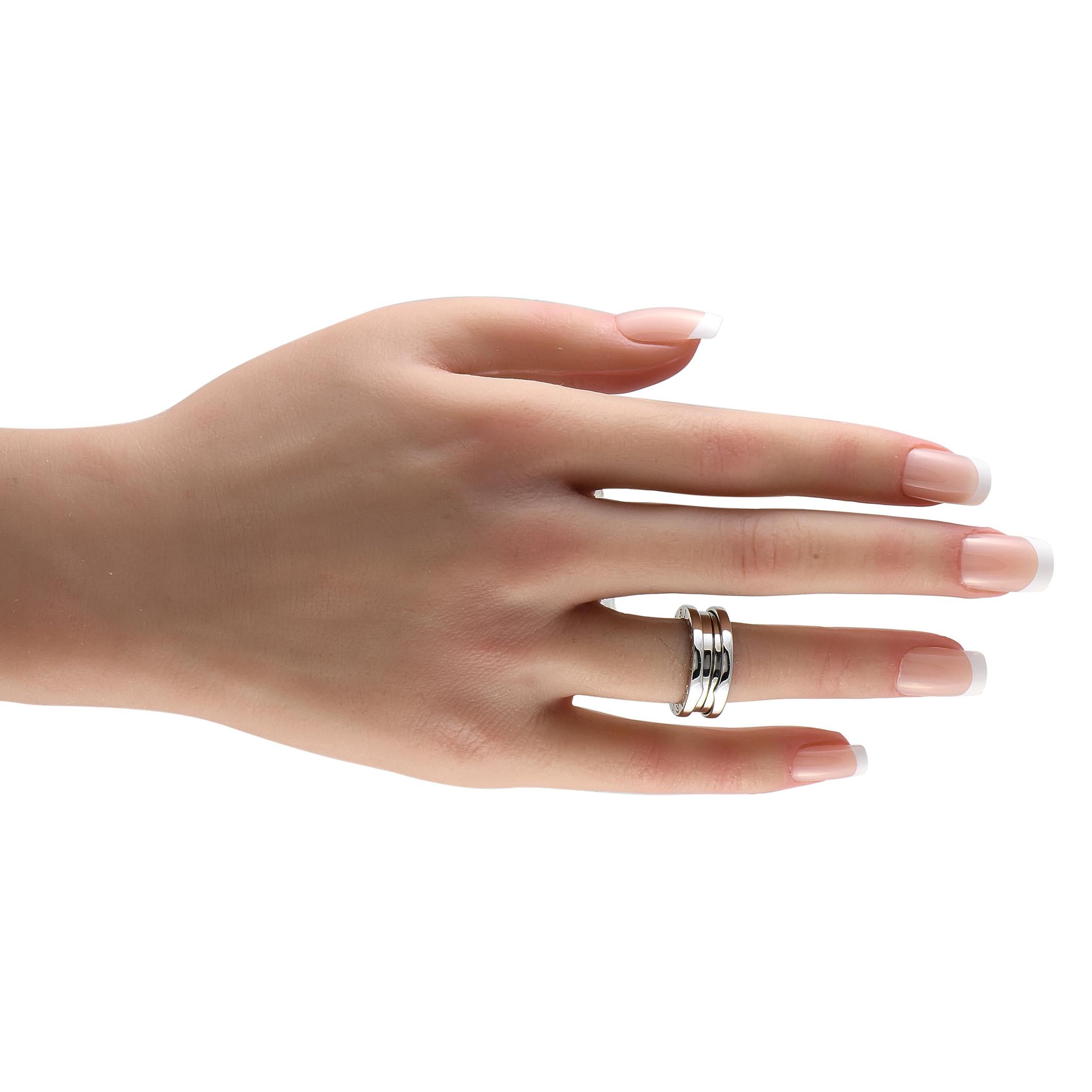 Bvlgari B.zero1 Ring aus 18 Karat Weißgold im Zustand „Hervorragend“ im Angebot in Southampton, PA