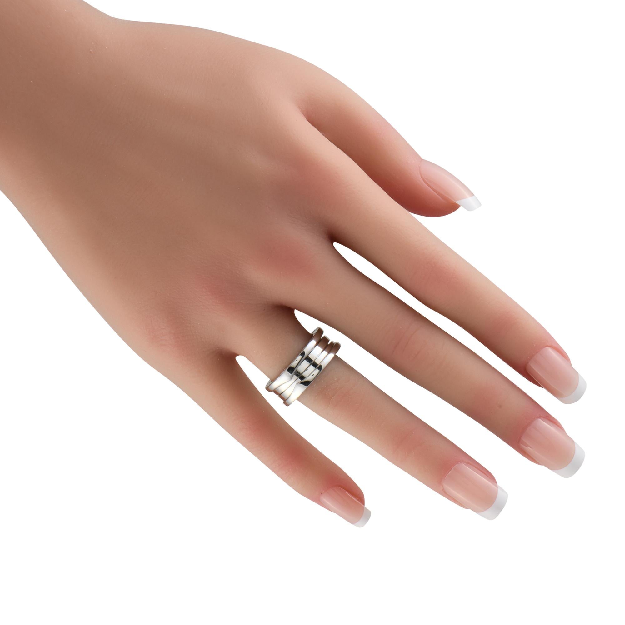 Bvlgari B.zero1 Ring aus 18 Karat Weißgold im Zustand „Hervorragend“ im Angebot in Southampton, PA