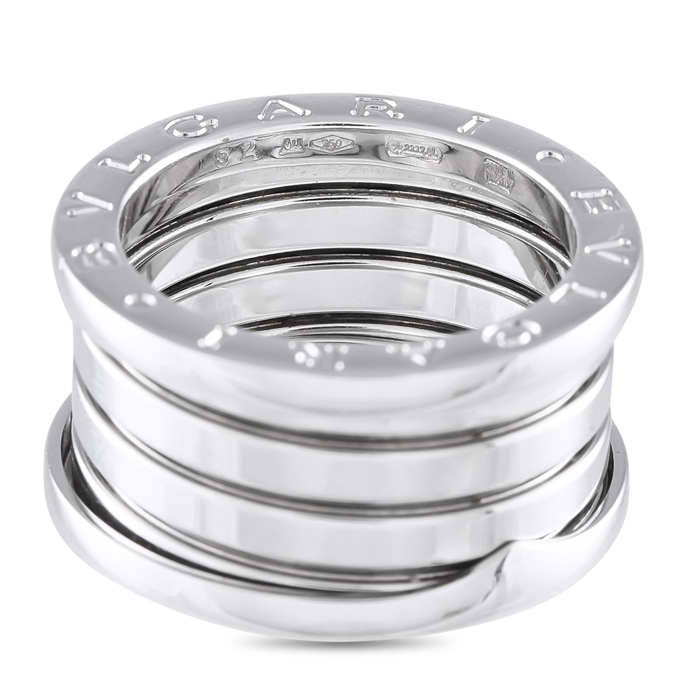 Women's Bvlgari B.Zero1 18K White Gold Ring For Sale