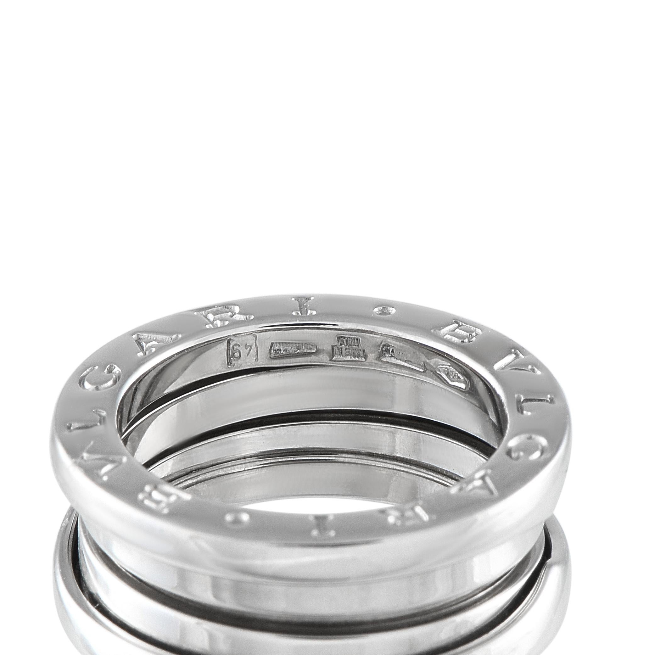 Bvlgari B.zero1 Ring aus 18 Karat Weißgold Damen im Angebot