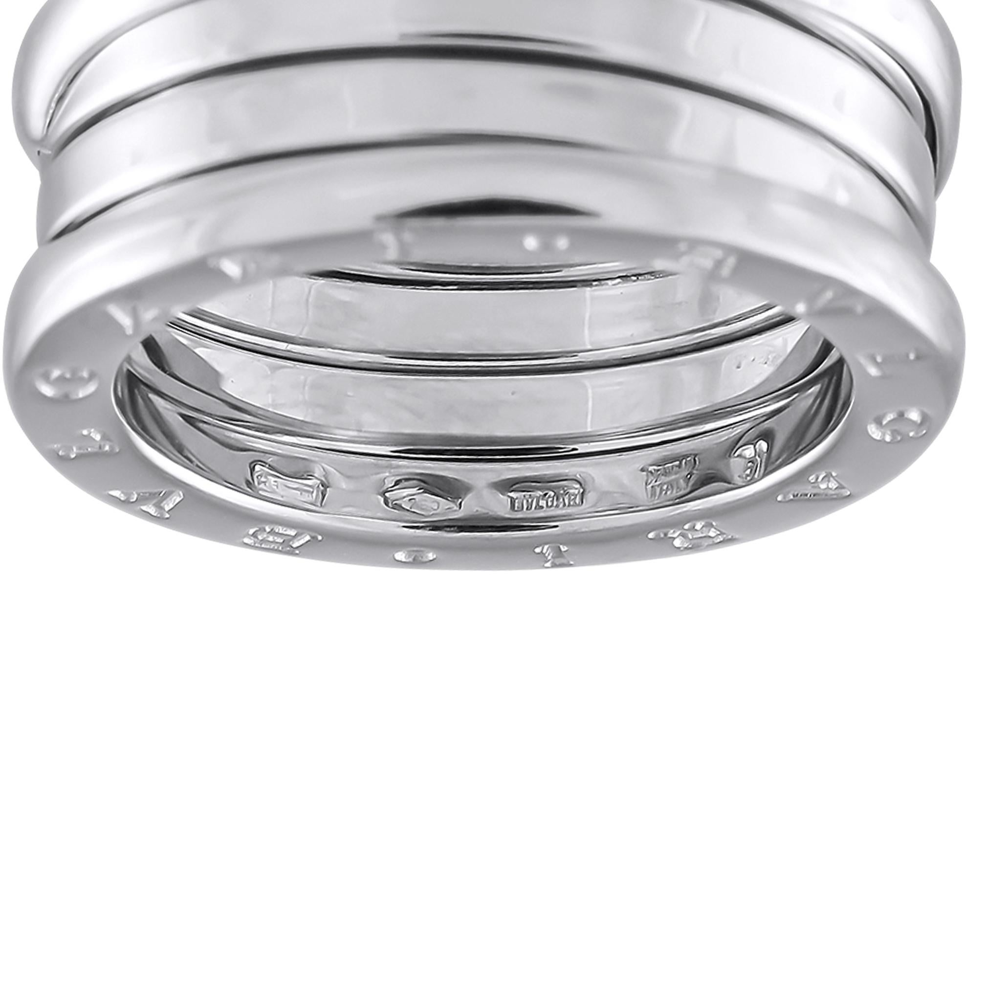 Bvlgari B.zero1 Ring aus 18 Karat Weißgold Damen im Angebot
