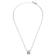 Bvlgari B.Zero1 18K White Gold Small Round Pendant Necklace
