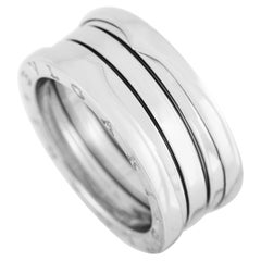 Bvlgari B.Zero1 18K White Gold Three Band Ring