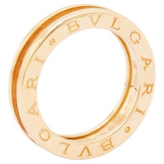 Bvlgari B.Zero1 18k Yellow Gold 1 Band Ring Size 53