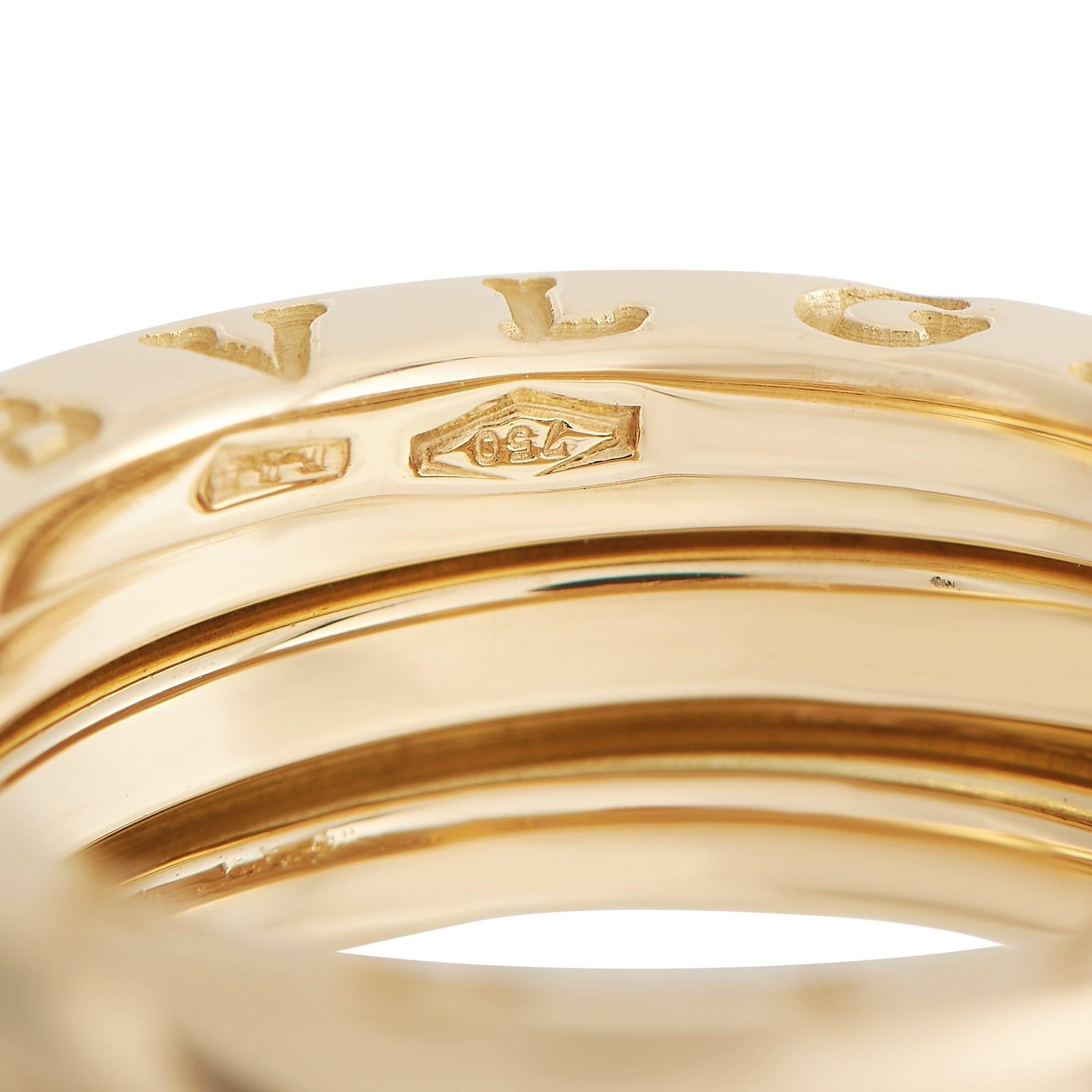 Women's or Men's Bvlgari B.zero1 18K Yellow Gold Band Ring