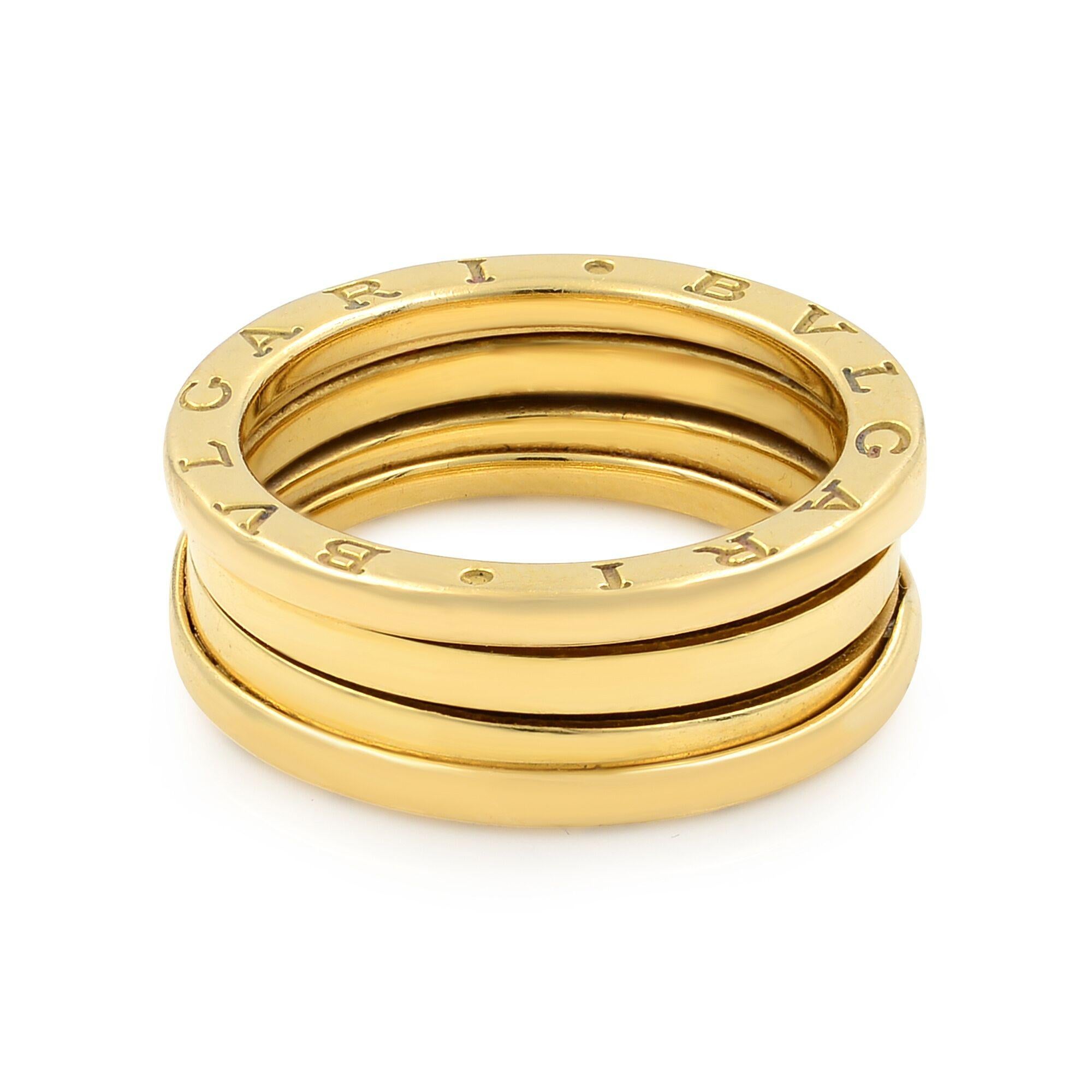 Women's Bvlgari B.Zero1 18 Karat Yellow Gold Band
