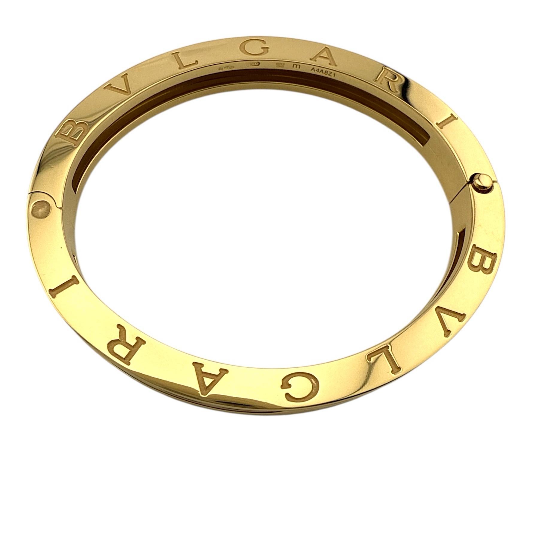 BVLGARI B.zero1 Bracciale in oro giallo 18k Taglia Media in vendita 7