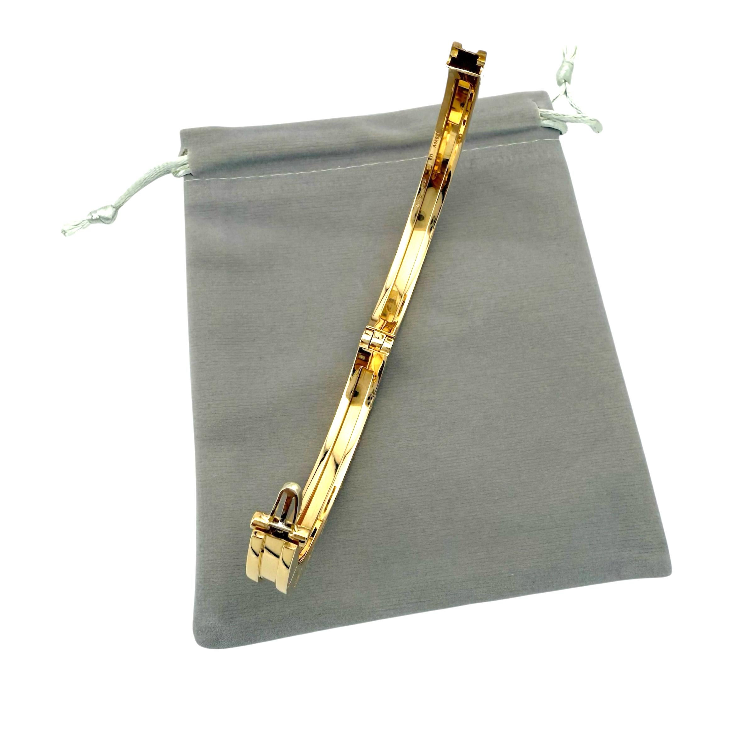 BVLGARI B.zero1 Bracciale in oro giallo 18k Taglia Media in vendita 1