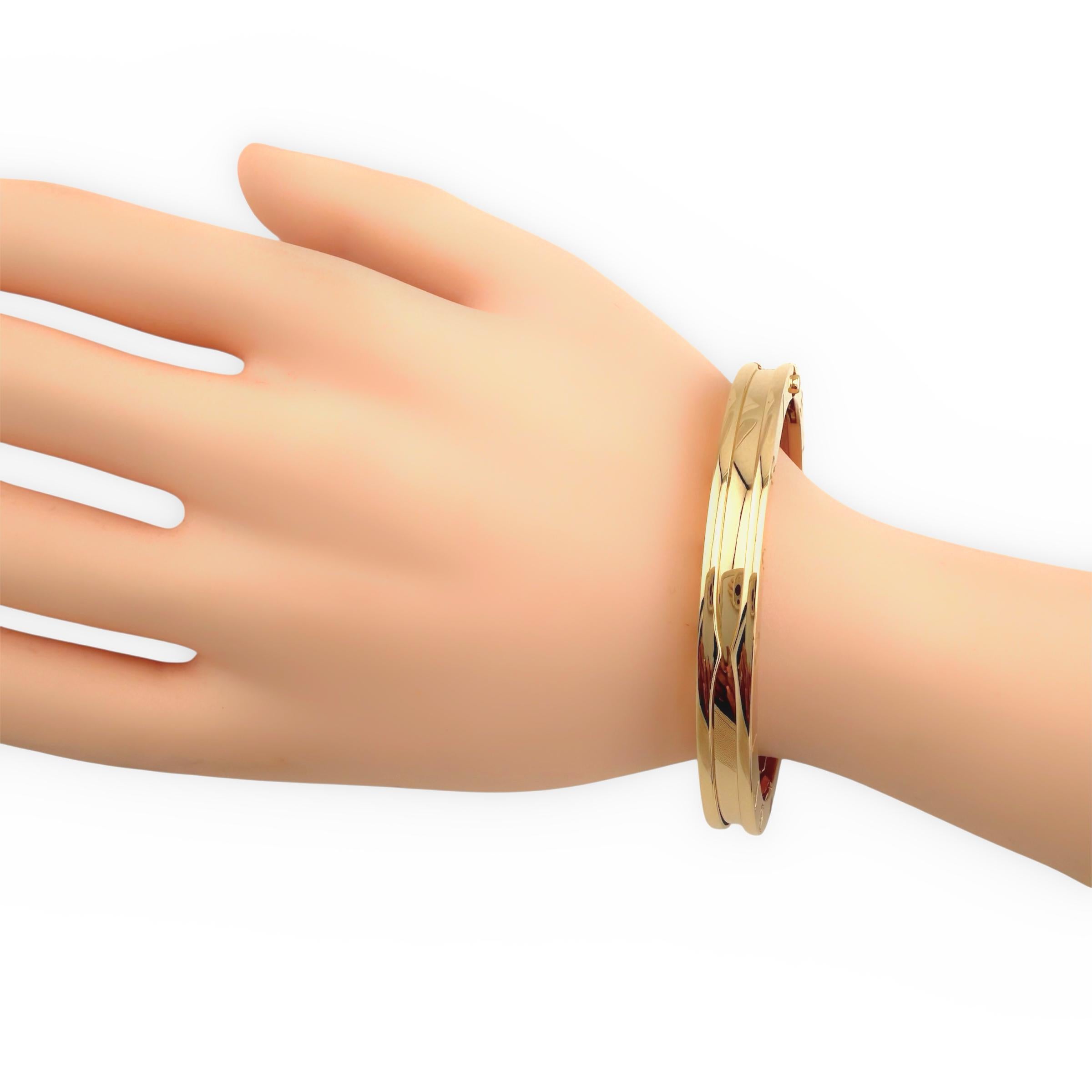 BVLGARI B.zero1 Bracciale in oro giallo 18k Taglia Media in vendita 2